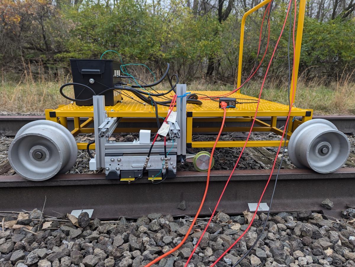 Hybrid Rail Inspection System close up
