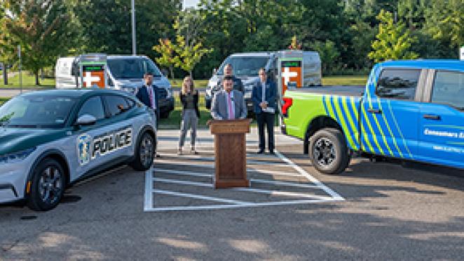 MSU unveils fast-charging electric vehicle stations