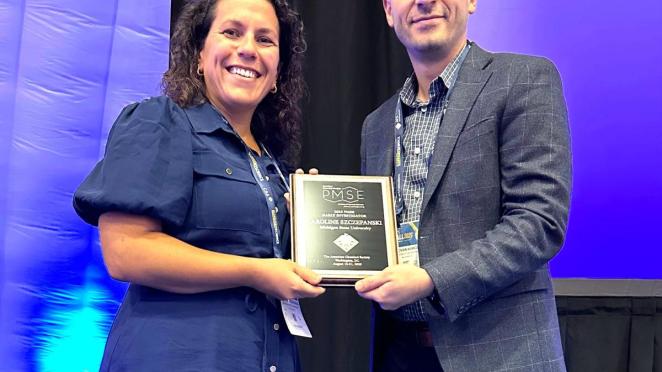 Caroline Szczepanski honored at Young Investigator Symposium